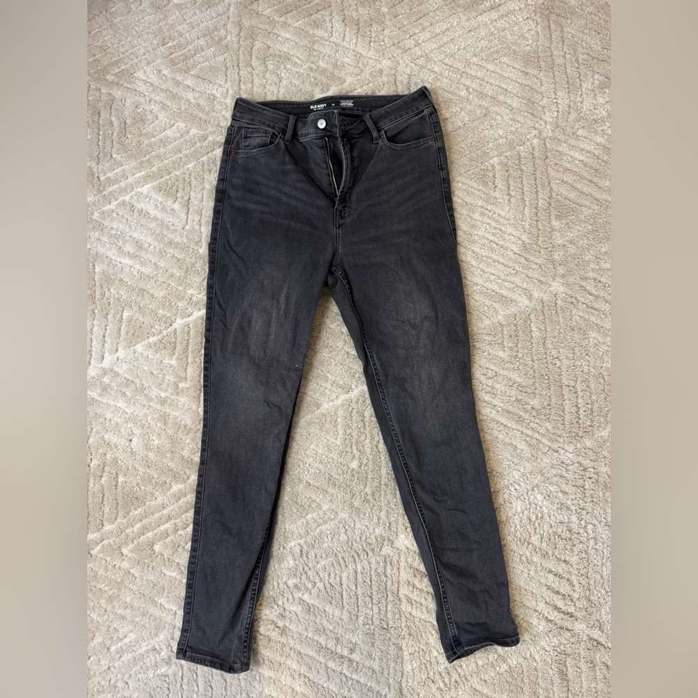 Women's extra high-waisted rockstar 360 stretch supper skinny faded blackJeans